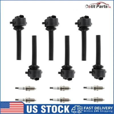 6x Ignition Coils+ 6x Iridium Spark Plugs for 2000-02 Honda Passport UF252+7090 Foto 1 de 4