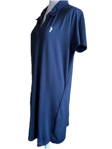 William Murray Golf Polokleid XL marineblau LOGO Reißverschluss Taschen Strick Stretch gebraucht, in einwandfreiem Zustand - Bild 1 von 12