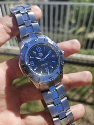 TAG HEUER 2000 Exclusive WN1110 Black Dial Date Quartz Men's Watch - Image 1 of 4