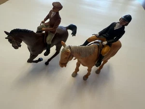 Britains Ltd. Lady Horseman And Male Rider With Horses England 1972 & 1977 - Bild 1 von 8