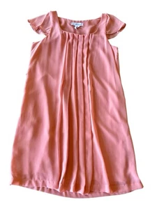 BCBG Generation Rosy Coral taglia XS mini abito smanicato plissettato foderato usato in ottime condizioni - Foto 1 di 7