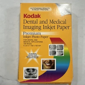New Box Kodak Dental & Medical Imaging Inkjet Paper Premium photo 100 sheets! - Picture 1 of 2