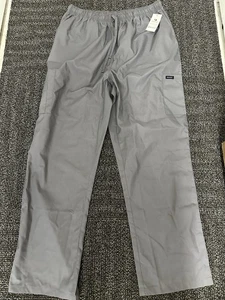 NWT Dagacci Gray Scrub Pants Stretchy Drawstring 2XL - Picture 1 of 14