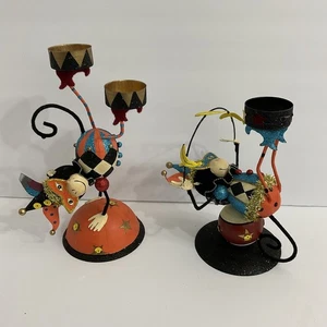 Pier 1 Encantado Circo Mono Acróbatas Set Halloween (Leer) ¡RARO! - Imagen 1 de 15