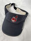 Cleveland Indians Visor  In Navy With Khaki Trim W/Chief Wahoo