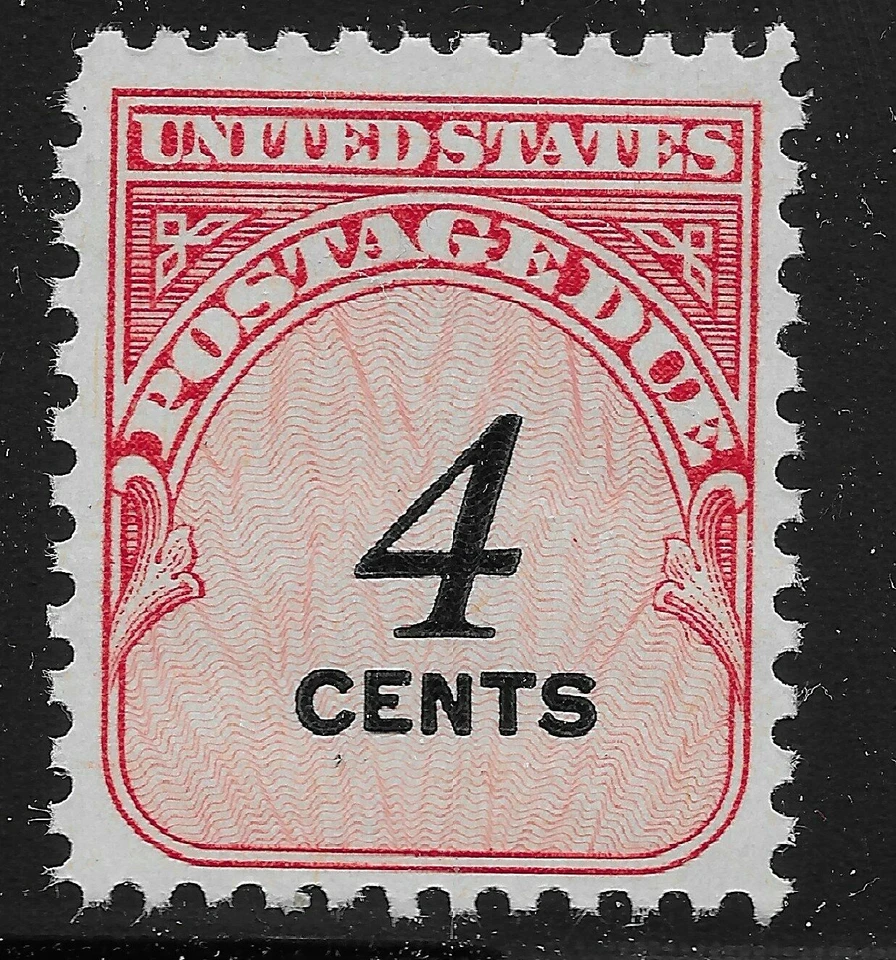 Scott#: J92 - Postage Due: 4 cents Single Stamp MNH OG - Image 1 of 1