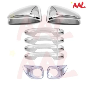 AAL FOR 13-14 15 16 17 18 Toyota Rav4 Chrome Mirror+4 Door Handle+Fog Lamp Cover - Picture 1 of 4