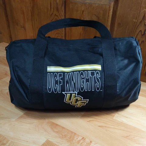 UCF Knights Small Duffel Bag or Overnight Duffle Black Gold Cover