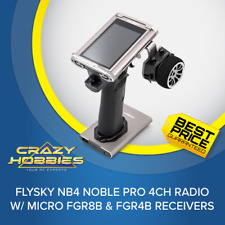 FlySky NB4 Noble Pro 4ch Radio w/ Micro FGr8B & FGr4B Receivers *IN STOCK*