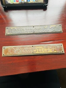 DIAMOND T Vintage Brass Hood Emblems - Picture 1 of 3