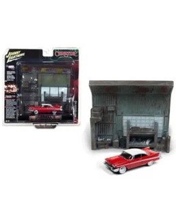 Johnny Lightning 1/64 🇫🇷 Diorama Christine Darnell's,garage 1958 Plymouth Fury - Imagen 1 de 3