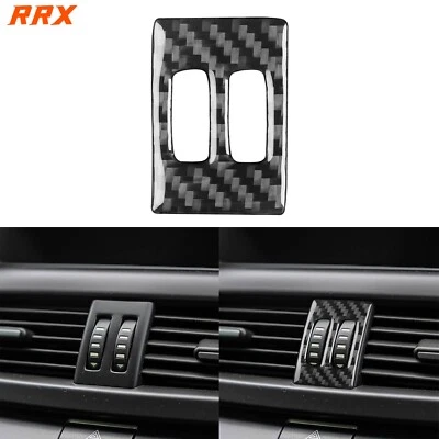 Cubierta de interruptor de salida de aire central de fibra de carbono real para Pontiac G8 08-09 Foto 1 de 4