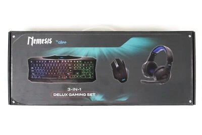 Nemesis By Ollee 3-in-1 Delux Gaming Set Keyboard Headset and Mouse - Image 1 of 4