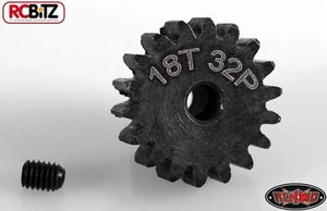RC4WD 18t 32p Hardened Steel Pinion Gear with grub screw 3.2mm R3 AX2 Z-G0066 - Picture 1 of 4