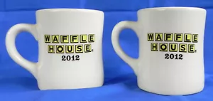 2 Waffle House 2012 Kaffeetassen, 8 Unzen Steinzeug im Diner-Stil von Tuxton, Exc. - Bild 1 von 8