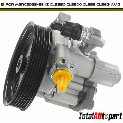 Power Steering Pump with Pulley for Mercedes-Benz E350 W212 2006 S600 2004-2005 - Image 1 of 4