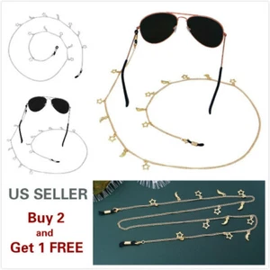 Eyeglass Chain Sunglasses Read Star Glasses Chain Holder Eyewear Rope Necklace H - Picture 1 of 9