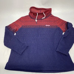 Suéter polar Vineyard Vines para mujer cuello embudo medio nórdico Fair Isle - Imagen 1 de 10