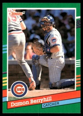 Donruss #631 1991 Damon Berryhill Chicago Cubs Foto 1 de 2