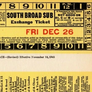 Philadelphia Rapid Transit c1945 Page from Bus Subway Ticket Sample Book (0073) - Picture 1 of 3