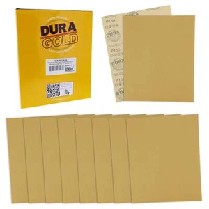 Dura-Gold Sandpaper, 150 Grit, 10 - Full Size 9" x 11" Sheets, Use On Sanders - Picture 1 of 5