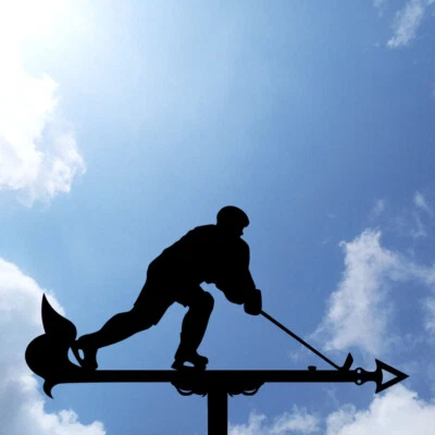 Hockey player Metal Weathervane, Weather Vane, home roof decor, Hockey - Image 1 of 4
