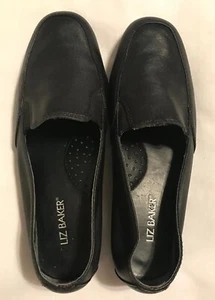 Liz Baker Women's Slip-on Loafer Leather Black 6M - Picture 1 of 5