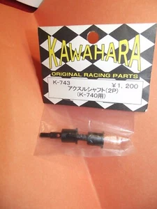 Kawahara k743 Mugen  Steel Wheel Axles 2pcs - Picture 1 of 3