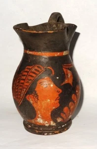 ANTIKE GRIECHISCHE APULISCHE ROTE FIGUR OINOCHOE - 400/300 V. Chr. - MAGNIA GRAECIA - Bild 1 von 9