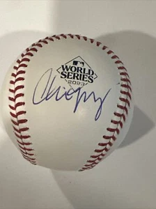 GM Chris Young Signed 2023 World Series Ball Auto Texas Rangers - Picture 1 of 3