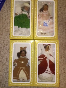 Vintage Retro Vinyl Doll Effanbee Four Seasons Collection All 4 - Picture 1 of 10