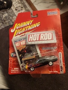 Johnny Lightning Hot Rod #19 1971 Plymouth Road Runner Black w/Flames 2003 MOC - Picture 1 of 2
