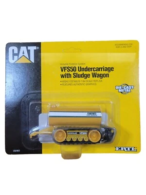 VINTAGE 1995 CAT VFS50 Undercarriage with Sludge Wagon Die Cast, ERTL, New - Image 1 of 2