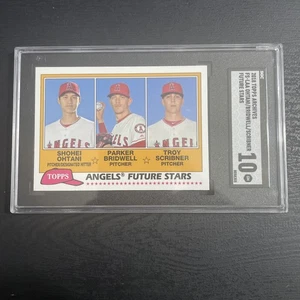 2018 Shohei Ohtani RC Topps Archives ‘81 Future Stars Trios SGC 10 - Picture 1 of 2