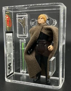 Vintage Star Wars Figura Luke Skywalker Jedi Cavaliere Sciabola Verde UKG 90% ORO!! - Foto 1 di 6