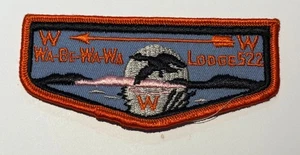 OA Lodge 522 Wa-Be-Wa-Wa  Twill WWW Ohio  Boy Scout DC4 - Picture 1 of 2