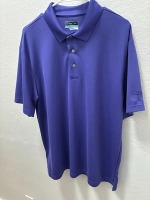 Polo de golf atlético Airflux marca PGA Tour púrpura talla grande para hombre Foto 1 de 4