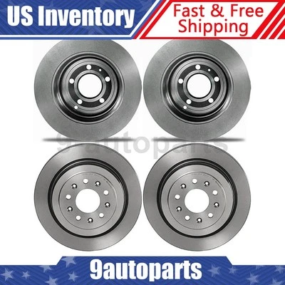 Rotores de freio a disco dianteiro traseiro Brembo OE para 2013 2014 2015 2016 2017 Cadillac ATS - Imagem 1 de 4