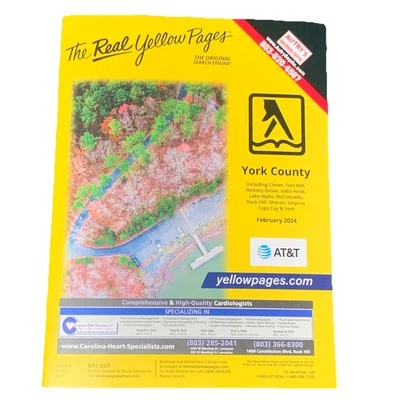 Yellow Pages Phone Book Telephone Directory Fort Mill Lake Wylie Rock Hill SC 24 - Image 1 of 3