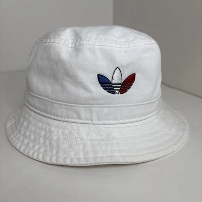 Sombrero de cubo blanco Adidas Originals OSFA unisex Foto 1 de 4