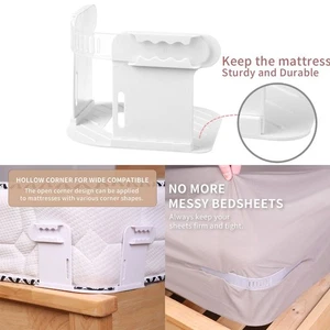 Non-slip Heavy Duty Bed Sheet Holder Invisible Sheet Holders - Picture 1 of 12