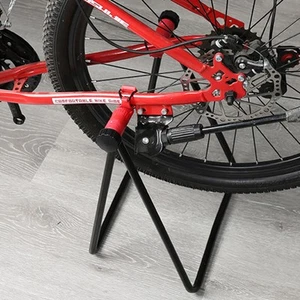 Bike Stand Foldable Bicycle Repair Rack Wheel Hub Parking Storage Black NEW - Picture 1 of 12