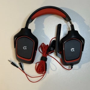 Logitech G230 Black/Red Over the Ear Gaming Headset-SOLD AS-IS - Picture 1 of 8