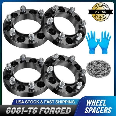 (4) 1" 6x5.5 Hubcentric Wheel Spacers M12x1.5 For 2003-2009 Lexus GX470 Foto 1 de 4