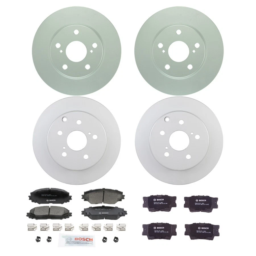 Kit de pastillas de freno y rotor de cerámica Bosch QuietCast para Toyota RAV4 2009-2018 Foto 1 de 4
