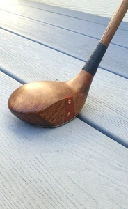 Vintage Restored Hickory Driver with Red Insert from B H McRae (Flackwell Heath) - Picture 1 of 7