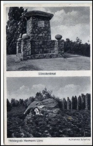 1942 alte AK von Walsrode -> Burgstädt Sachsen Mehrbild-AK Hermann Löns Denkmal - Bild 1 von 1