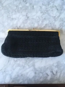 VINTAGE Embroidered Clutch 50’s 60’s Italian Evening Bag Cocktail - Picture 1 of 6