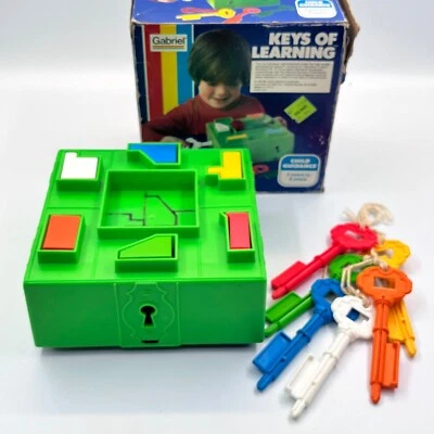 Juego de juguete vintage de guía infantil Gabriel llaves de aprendizaje 1979 Foto 1 de 4