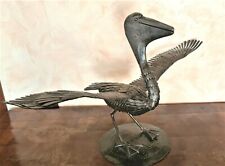 Large Sculpture Iron, Bird, Pelican, CM 84x51 CM